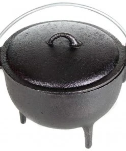 Cajun Classic Cajun Class Small Jambalaya Pot Seasoned Cast Iron Cookware