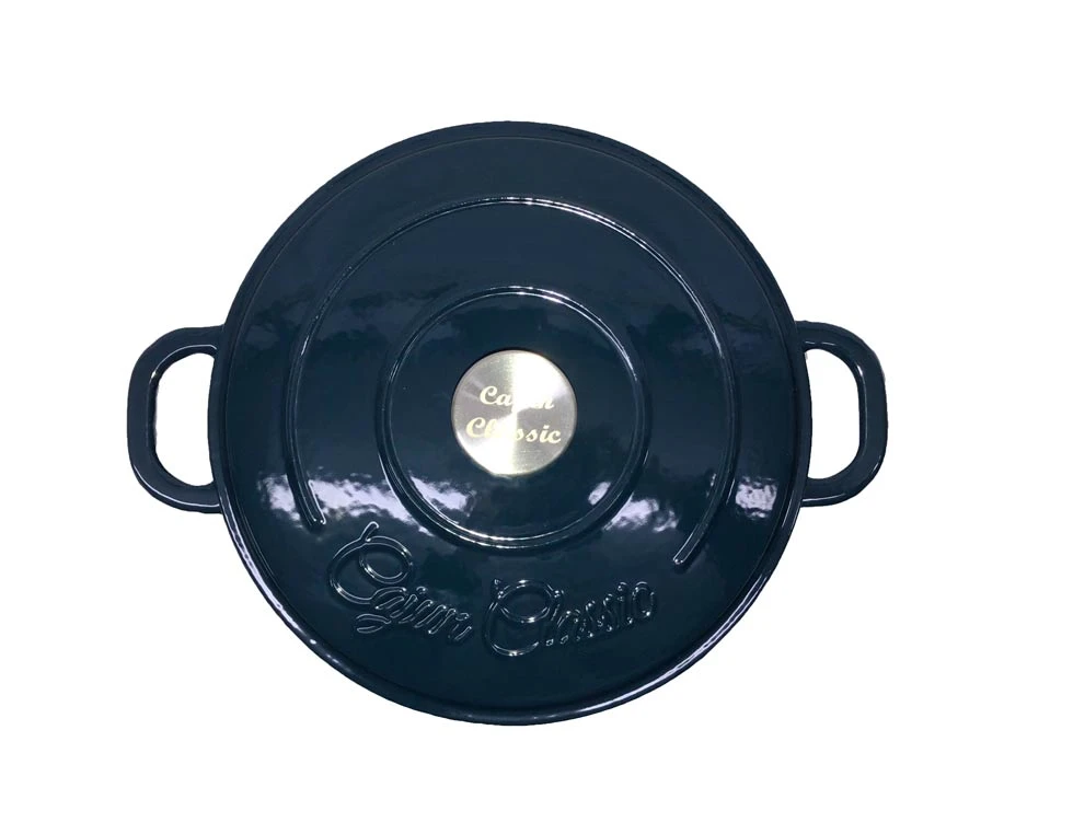 Cast Iron Cookware Cajun Classic 5 Qt Enamel Navy Blue Dutch Oven 3 Cast Iron Cookware Cajun Classic 5 Qt Enamel Navy Blue Dutch Oven