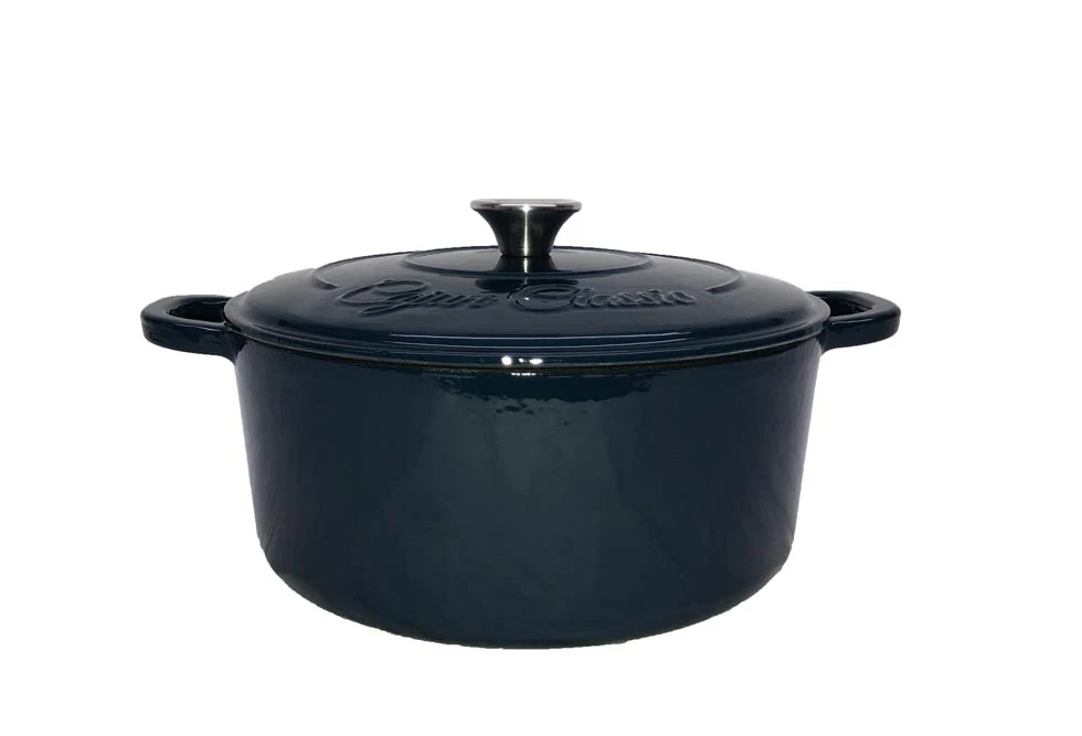 Cast Iron Cookware Cajun Classic 5 Qt Enamel Navy Blue Dutch Oven 1 Cast Iron Cookware Cajun Classic 5 Qt Enamel Navy Blue Dutch Oven