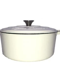 Cajun Classic 5 Qt Enamel White Dutch Oven