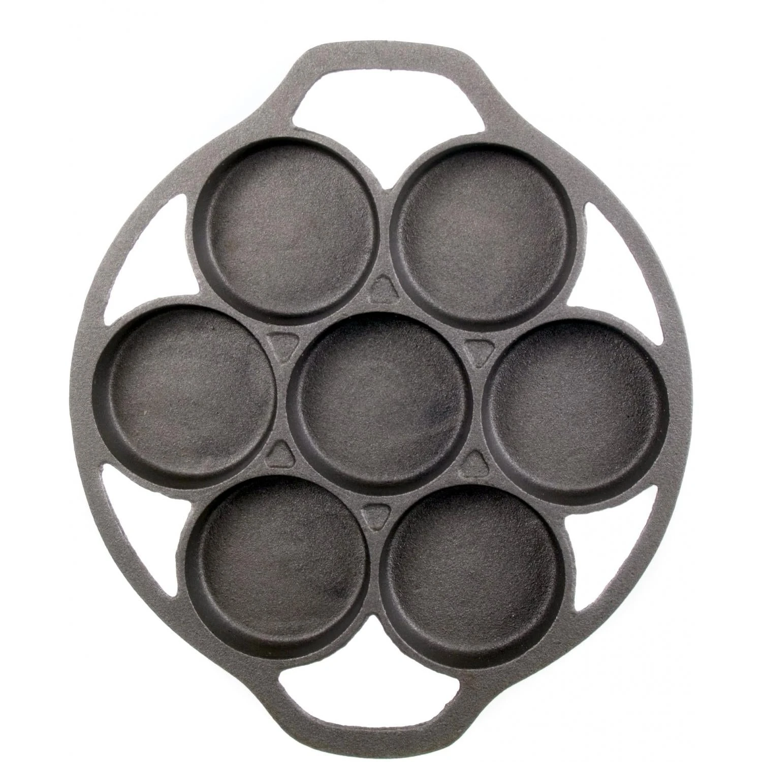 Cajun Classic 7 Hole Cast Iron Biscuit Pan 1 Cajun Classic 7 Hole Cast Iron Biscuit Pan