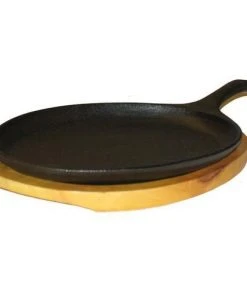 Cajun Classic Cast Iron Fajita Skillet Set Cast Iron Cookware