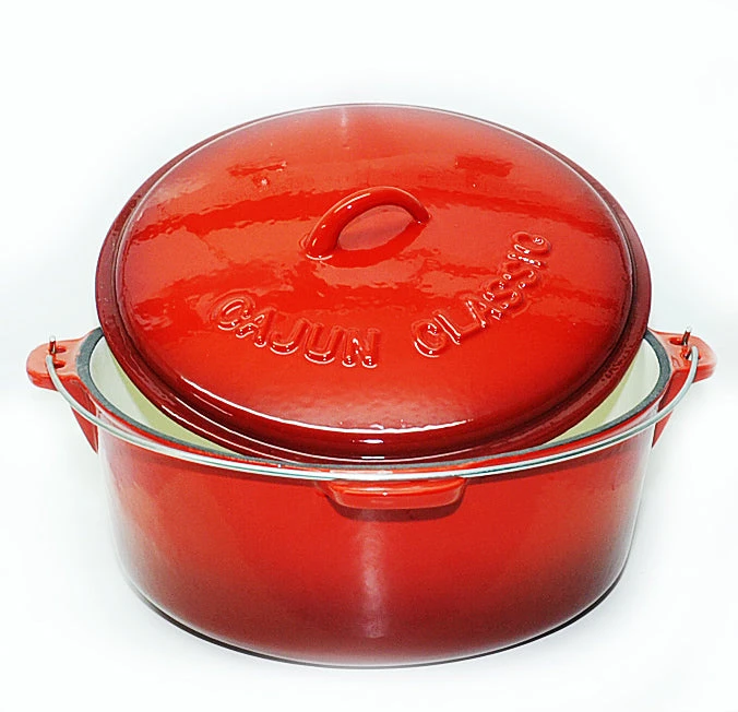 Cast Iron Cookware Cajun Classic 16 Qt Enamel Red Dutch Oven 2 Cast Iron Cookware Cajun Classic 16 Qt Enamel Red Dutch Oven