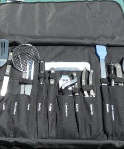 King Kooker Tailgating Utensil Set With Red & Black Carrying Case