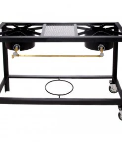 Cajun Classic 2 Burner Stove On Wheel Cart High Pressure Propane Burners 9 Cajun Classic 2 Burner Stove On Wheel Cart High Pressure Propane Burners