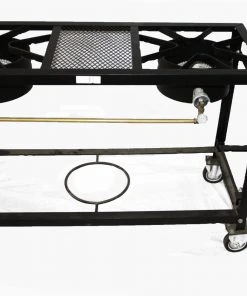 Cajun Classic 3 Burner Stove On Wheel Cart Propane Burners