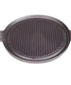 Cajun Classic Seasoned Round Reversible Cast Iron Griddle