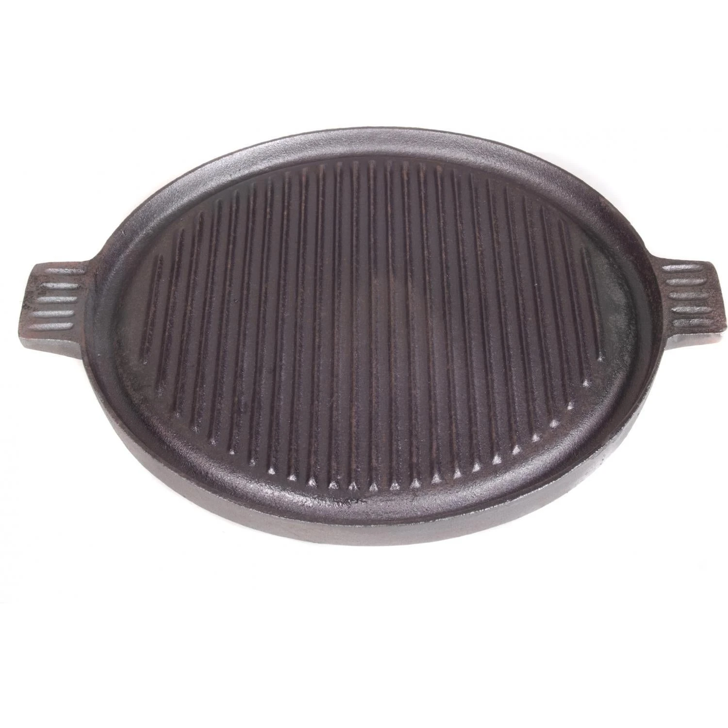 Cajun Classic Seasoned Round Reversible Cast Iron Griddle 2 Cajun Classic Seasoned Round Reversible Cast Iron Griddle