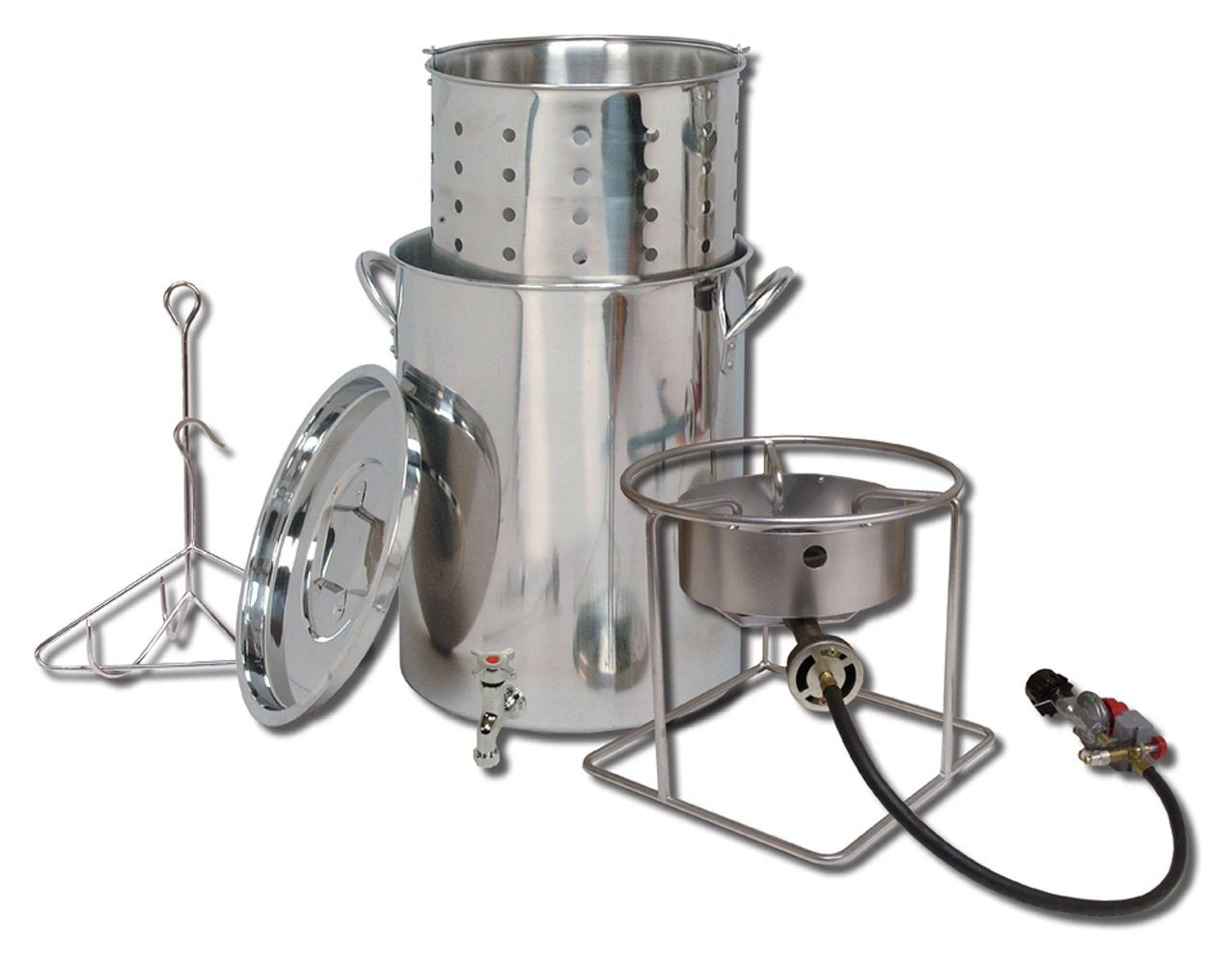 Turkey Fryers King Kooker Deluxe Stainless Steel Turkey Frying Kit 1 Turkey Fryers King Kooker Deluxe Stainless Steel Turkey Frying Kit