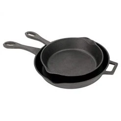 Bayou Classic 2 Piece Cast Iron Skillet Set