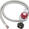Cajun Outdoor Cooking Propane Parts Deluxe Stainless Steel 0-30 PSI Propane Regulator Kit