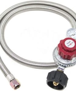 Cajun Outdoor Cooking Propane Parts Deluxe Stainless Steel 0-30 PSI Propane Regulator Kit
