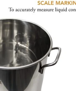 Cajun Outdoor Cooking 8 Gallon Stainless Steel Stock Pot With Spigot Brew Pots