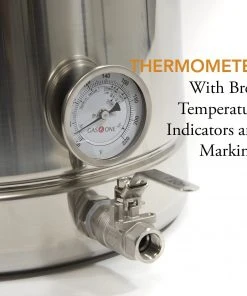 Cajun Outdoor Cooking 8 Gallon Stainless Steel Stock Pot With Spigot Brew Pots