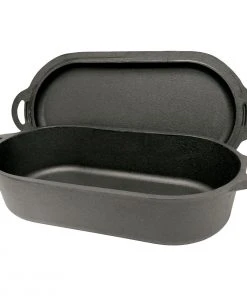 Cast Iron Cookware Bayou Classic Cast Iron Oval Fryer
