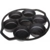 Cajun Classic Cast Iron Cookware 7 Hole Cast Iron Biscuit Pan - Preseasoned
