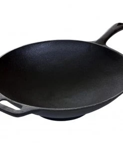 Cajun Classic Seasoned Cast Iron Wok Cast Iron Cookware