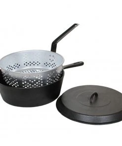 Cast Iron Cookware Cajun Classic Seasoned Cast Iron Chicken Fryer 3 Cast Iron Cookware Cajun Classic Seasoned Cast Iron Chicken Fryer