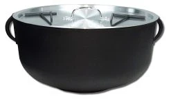 King Kooker 4 Gallon Cast Iron Jambalaya Pot Cast Iron Cookware