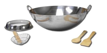 King Kooker Stainless Steel Wok 1 King Kooker Stainless Steel Wok