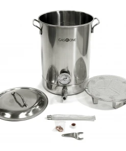 Cajun Outdoor Cooking 8 Gallon Stainless Steel Stock Pot With Spigot Brew Pots