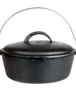 Cast Iron Cookware Cajun Classic Cast Iron Dutch Oven Pot - 2 Quart