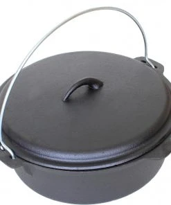 Cast Iron Cookware Cajun Classic Seasoned Cast Iron Dutch Oven Pot - 6 Quart