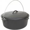Cajun Classic Seasoned Cast Iron Dutch Oven Pot - 16 Quart Cast Iron Cookware
