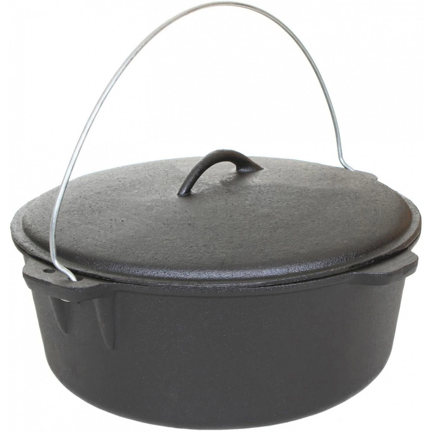 Cajun Classic Seasoned Cast Iron Dutch Oven Pot - 16 Quart Cast Iron Cookware 1 Cajun Classic Seasoned Cast Iron Dutch Oven Pot - 16 Quart Cast Iron Cookware