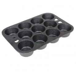 Cast Iron Cookware Cajun Classic Seasoned Cast Iron Muffin Pan