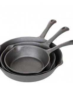 Cast Iron Cookware Cajun Classic Seasoned Cast Iron Skillet Set - 6 8 & 10 Inch