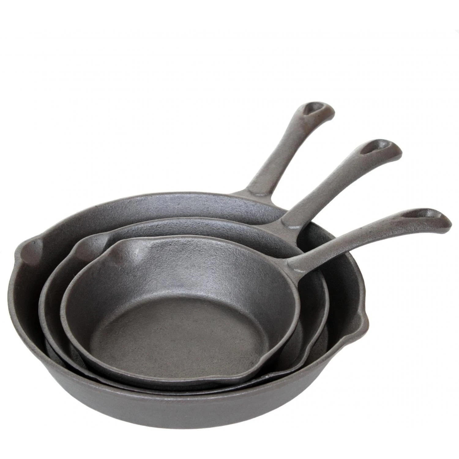 Cast Iron Cookware Cajun Classic Seasoned Cast Iron Skillet Set - 6 8 & 10 Inch 1 Cast Iron Cookware Cajun Classic Seasoned Cast Iron Skillet Set - 6 8 & 10 Inch