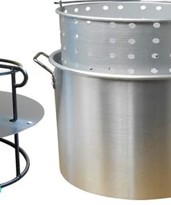 King Kooker Outdoor Double Jet Cooker Package With 120 Quart Aluminum Pot Stock Pots