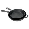 Bayou Classic 2 Piece Cast Iron Skillet Set - 10 & 12" Cast Iron Cookware