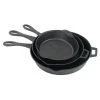 Cast Iron Cookware Bayou Classic 3 Piece LARGE Cast Iron Skillet Set