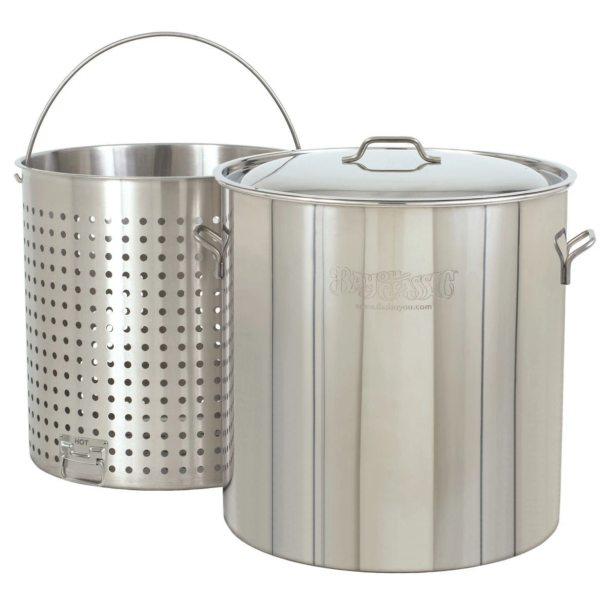 Bayou Classic 142 Quart Stainless Steel Stock Pot Kit 1 Bayou Classic 142 Quart Stainless Steel Stock Pot Kit