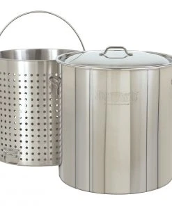 Bayou Classic 122 Quart Stainless Steel Stock Pot Kit Stock Pots