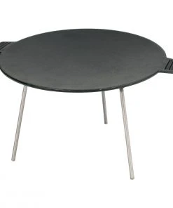 Bayou Classic Cast Iron Campfire Griddle Discada Cast Iron Cookware