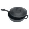 Cast Iron Cookware Bayou Classic 5 Quart Cast Iron Skillet W/ Lid