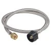 Propane Parts Bayou Classic 4 Foot Stainless Steel LPG Adapter Hose