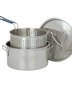 Bayou Classic 14 Quart Stainless Steel Deep Fryer Pot